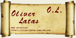 Oliver Latas vizit kartica